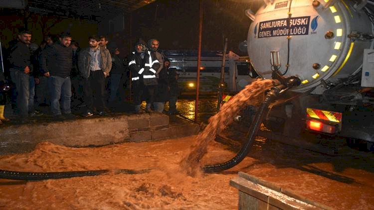 Siverek'te Sel Hayatı Felç Etti / Bir Ahırda 30 Büyükbaş Hayvan Telef Oldu