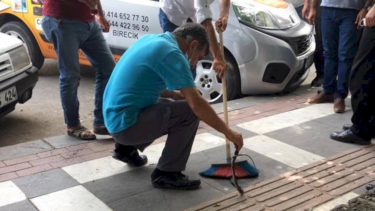 Birecik'te Vatandaşların Üzerine Düşen Yılan Paniğe Neden Oldu