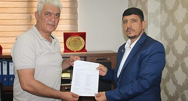 Haliliye'nin yeni ilçe başkanı mazbatasını aldı
