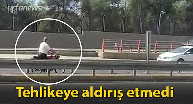 Şanlıurfa'da ters yöne giren motosiklet sürücüsü zor anlar yaşattı