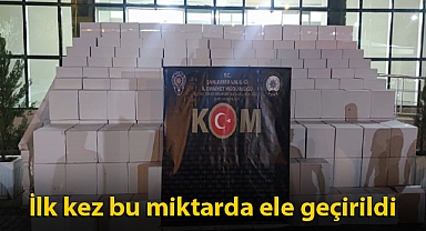 Şanlıurfa ilk kez bu miktarda makaron ele geçirildi