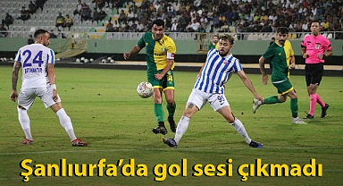 Şanlıurfaspor sahasında berabere kaldı