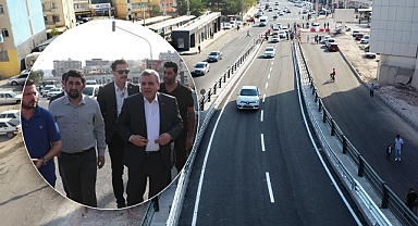 Abide Köprülü Kavşağında bir viyadük araç trafiğine açıldı