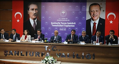 Bakan Kirişçi Şanlıurfa'da çiftçiye 'kredi' müjdesi verdi