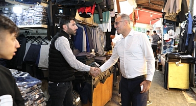Başkan Kuş esnafı ziyaret etti!