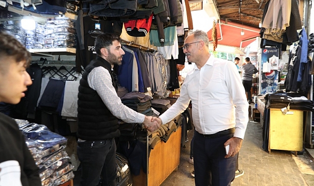 Başkan Kuş esnafı ziyaret etti!