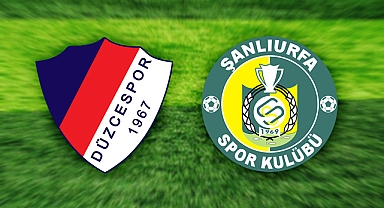 Düzcespor - Şanlıurfaspor (MAÇ BİTTİ)