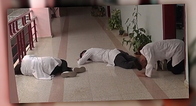 Harran Üniversitesinde aksiyon filmlerini aratmayan anlar