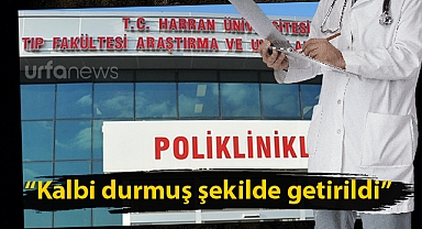 Şanlıurfa'da bir doktorun tehdit edildiği öne sürüldü