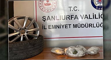 Şanlıurfa'da durdurulan araçtan esrar çıktı
