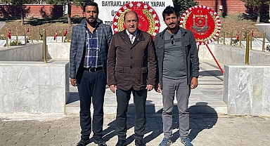 Zafer Partisi'nden Şanlıurfa'da şehitlik anıtına çelenk