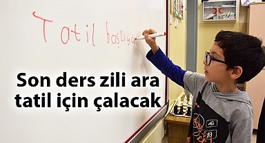Okullarda ilk ara tatil başlıyor