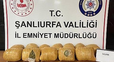 Şanlıurfa'da 31 paket skunk ele geçirildi!