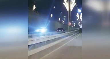 Şanlıurfa'da ters yöne giren sürücünün tehlikeli yolculuğu