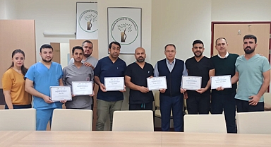 Üniversite hastanesinde alçı eğitimi semineri verildi