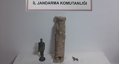 Urfa'da iki kişi Sümerler'e ait heykelleri satmaya çalışırken yakalandı