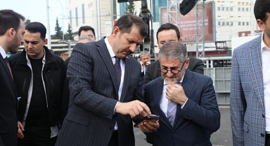 Bakan Nebati miting alanını inceledi