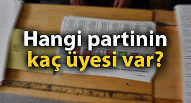 Siyasi partilerin üye sayıları açıklandı