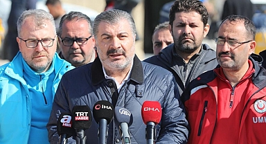 Bakan Koca deprem nedeniyle tedavi görenlerin sayısını açıkladı
