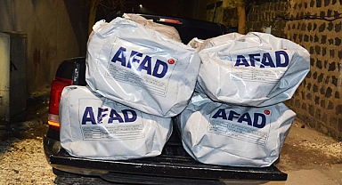 Siverek'te bir evde 4 AFAD çadırı ele geçirildi