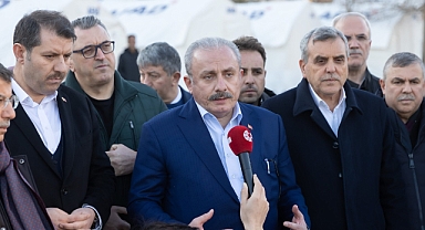 TBMM Başkanı Şentop deprem bölgesi Şanlıurfa'ya geldi