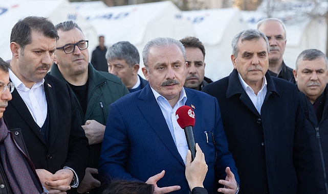 TBMM Başkanı Şentop deprem bölgesi Şanlıurfa&#039;ya geldi