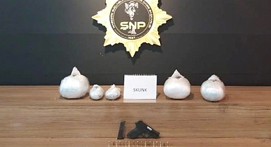 Şanlıurfa'da durdurulan araçta skunk ele geçirildi