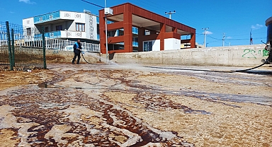 Şanlıurfa hayvan pazarı dezenfekte edildi