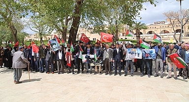 İsrail'in saldırıları Şanlıurfa'da protesto edildi