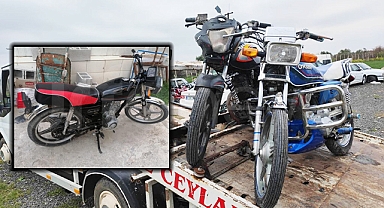 Şanlıurfa'nın ilçesinde 4 çalıntı motosiklet ele geçirildi