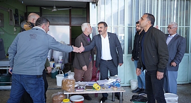 Yetim, esnafın sorunlarını dinledi