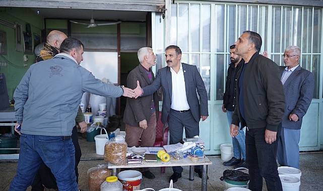 Yetim, esnafın sorunlarını dinledi