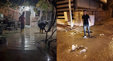 Ceylanpınar'da evleri ve caddeleri su bastı