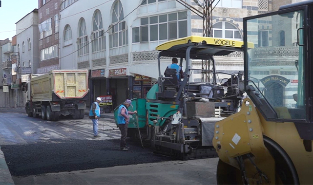 Haliliye&#039;de sıcak asfalt çalışması
