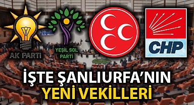 Şanlıurfa'da partiler vekil sayılarını korudu