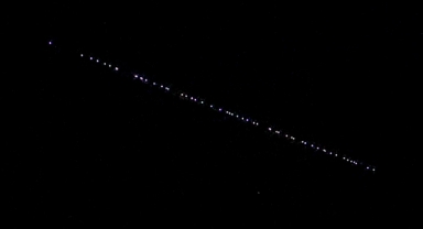 Starlink uyduları Şanlıurfa semalarında görüntülendi