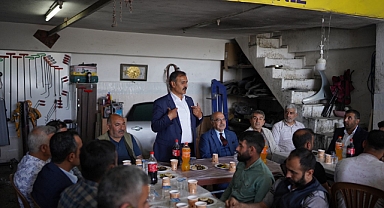 Yetim, sanayi esnafının taleplerini dinledi