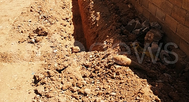 Şanlıurfa'da kazı sırasında patlamamış havan mermisi bulundu