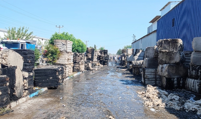 Şanlıurfa&#039;da tekstil fabrikasında yangın