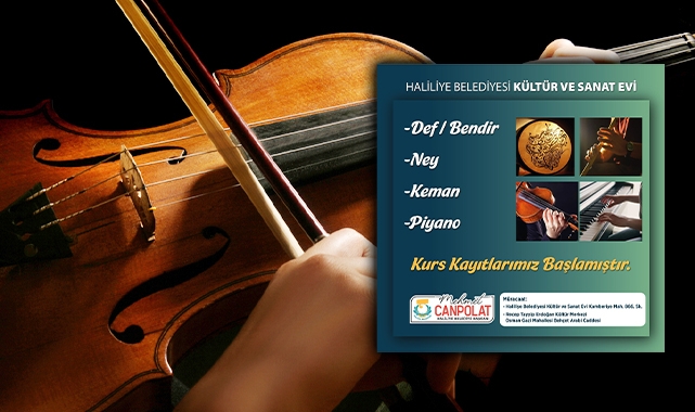 Haliliye'de kültür ve sanat kursu kayıtları başladı