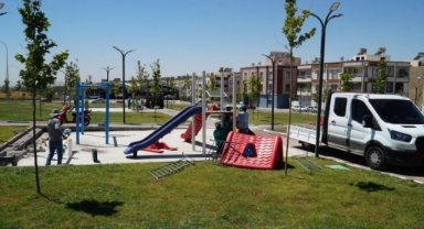 Haliliye'deki park yapımında sona gelindi