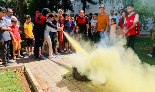 Şanlıurfa Büyükşehir Belediyesinde yangın tatbikatı