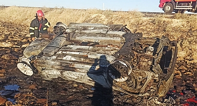 Şanlıurfa'da kaza sonrası yangın: 4 yaralı