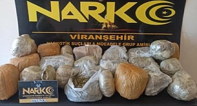 Şanlıurfa'da bir araçta uyuşturucu ele geçirildi: Gözaltılar var