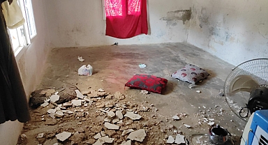 Şanlıurfa'da Suriyeli ailenin kaldığı evin tavanı çöktü: Bir aylık bebek yoğun bakımda