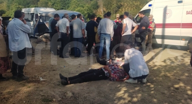 Mevsimlik tarım işçilerini taşıyan minibüs kaza yaptı: Çok sayıda yaralı var