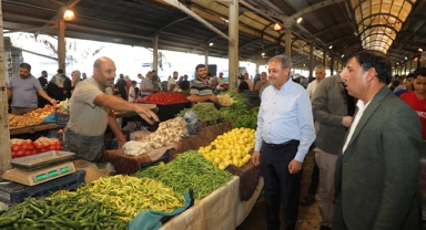 Vali Şıldak'tan pazar ziyareti