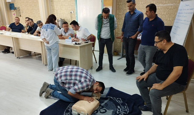 Şanlıurfa'da trafik polislerine ilk yardım eğitimi verildi