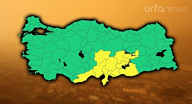 Şanlıurfa için 'sarı kod' uyarısı