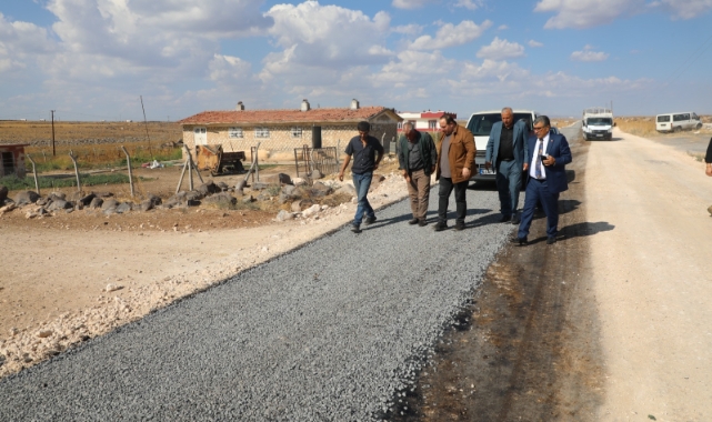 Viranşehir’de yol yapım çalışmaları sürüyor